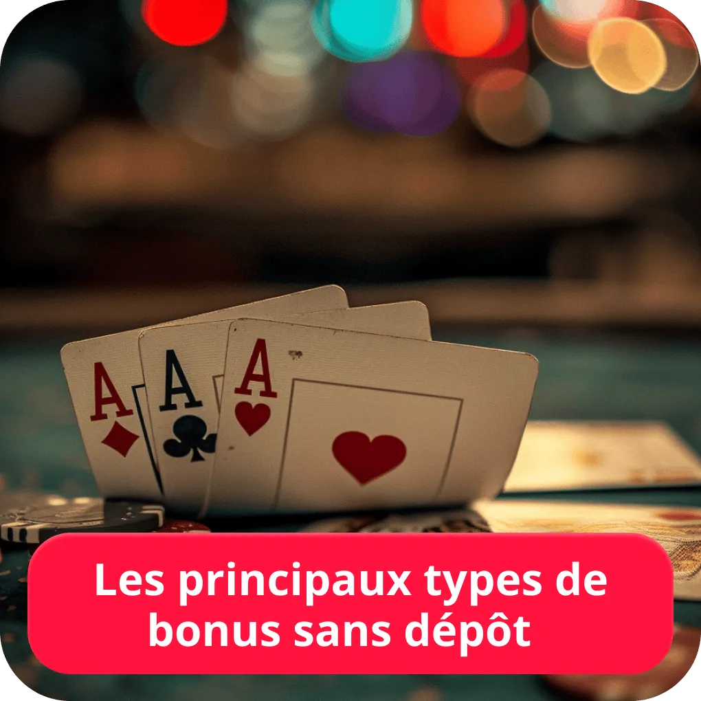 Les principaux types de bonus sans dépôt  